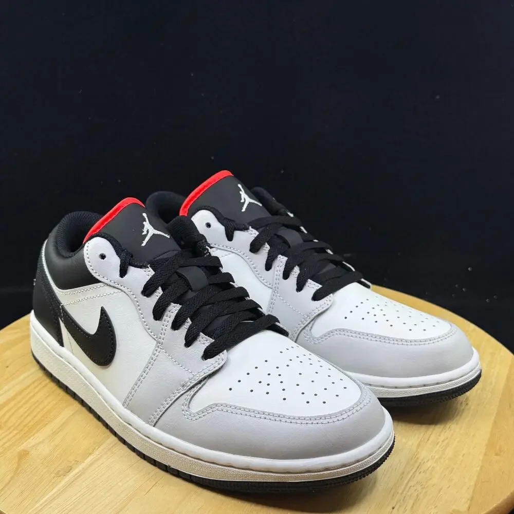 Nike Air Jordan 1 Low Neutral Grey Black (553558 045) Men's Size 9.5